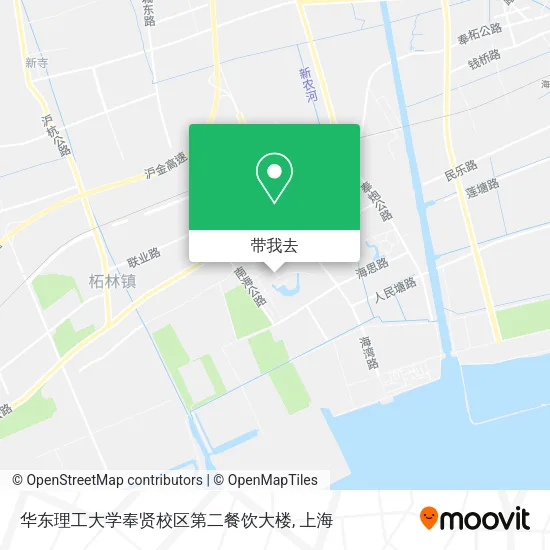 华东理工大学奉贤校区第二餐饮大楼地图