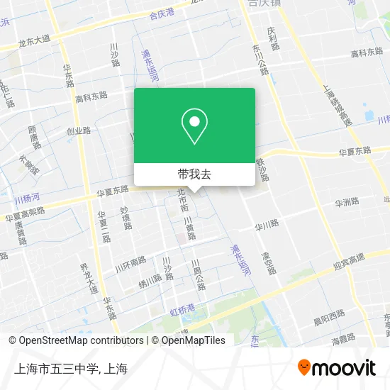 上海市五三中学地图
