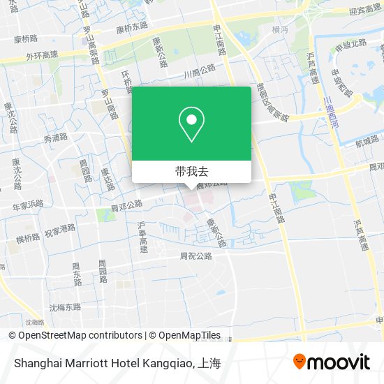 Shanghai Marriott Hotel Kangqiao地图