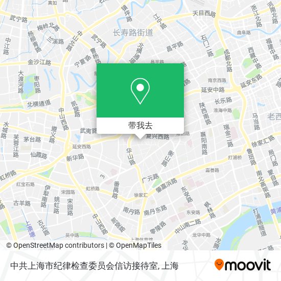 中共上海市纪律检查委员会信访接待室地图