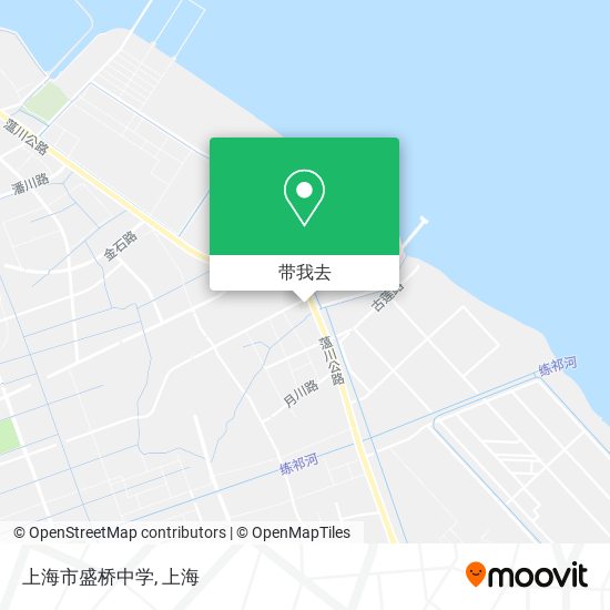 上海市盛桥中学地图