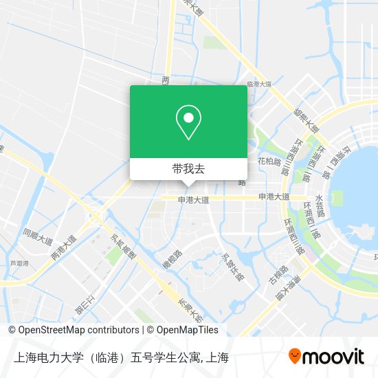 上海电力大学（临港）五号学生公寓地图