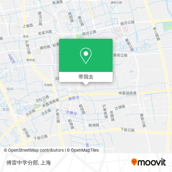 傅雷中学分部地图