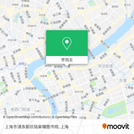 上海市浦东新区陆家嘴图书馆地图