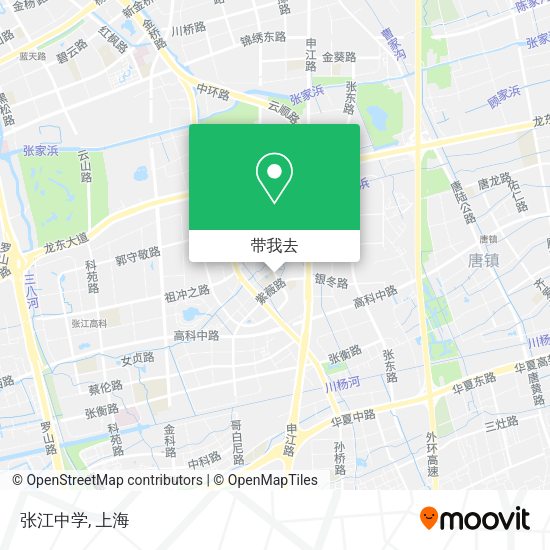 张江中学地图