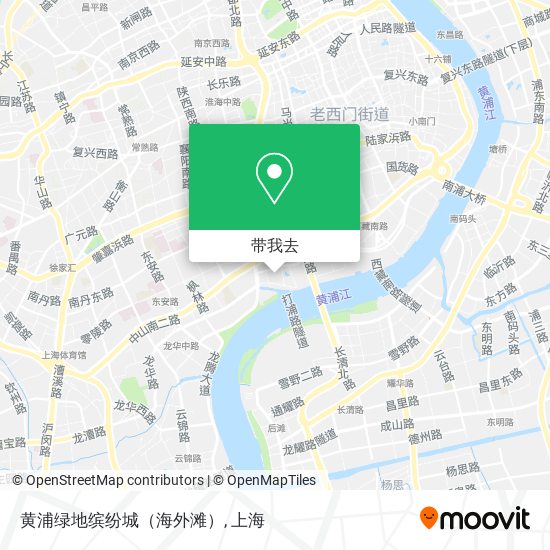 黄浦绿地缤纷城（海外滩）地图