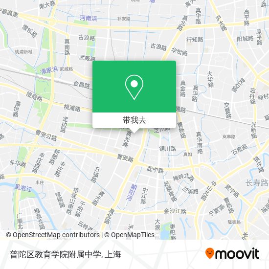 普陀区教育学院附属中学地图