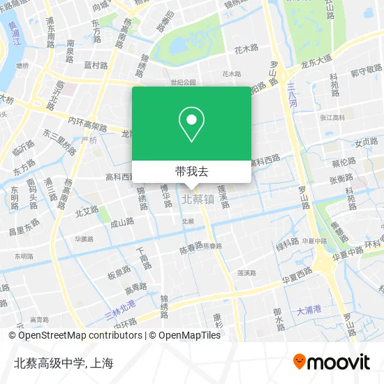 北蔡高级中学地图