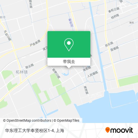 华东理工大学奉贤校区1-4地图