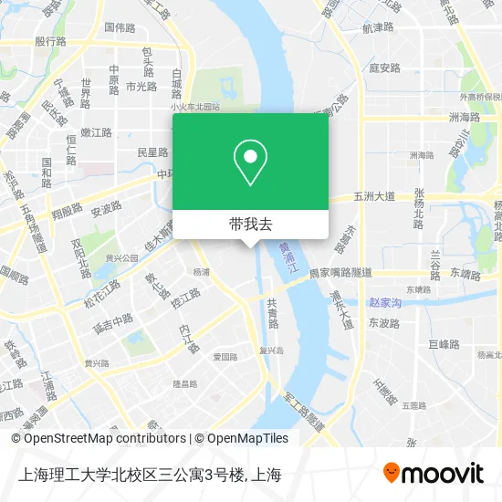 上海理工大学北校区三公寓3号楼地图
