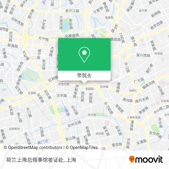 荷兰上海总领事馆签证处地图