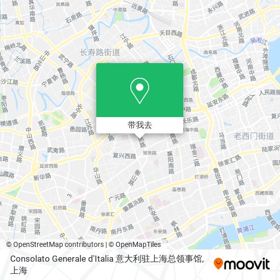 Consolato Generale d'Italia 意大利驻上海总领事馆地图