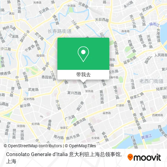 Consolato Generale d'Italia 意大利驻上海总领事馆地图