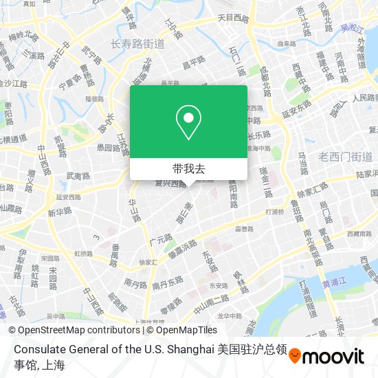 Consulate General of the U.S. Shanghai 美国驻沪总领事馆地图