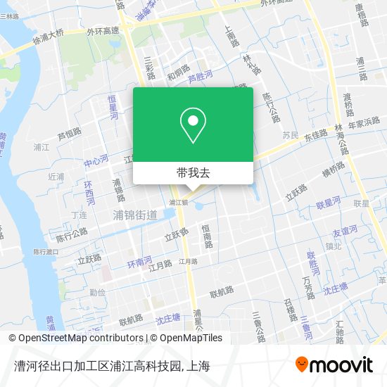 漕河径出口加工区浦江高科技园地图