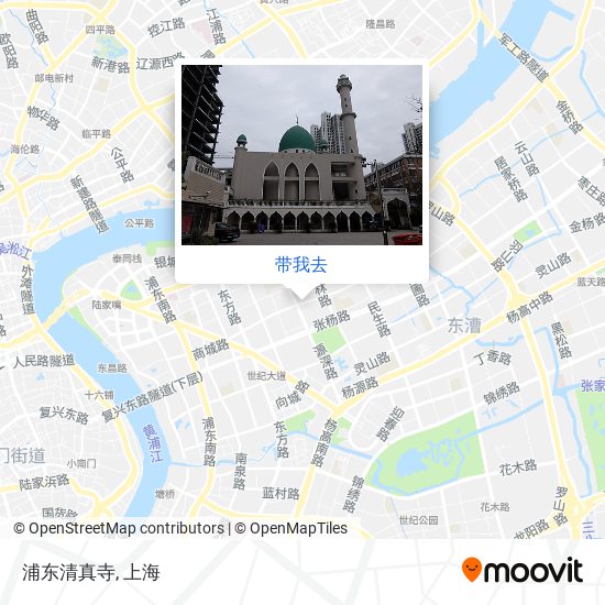 浦东清真寺地图