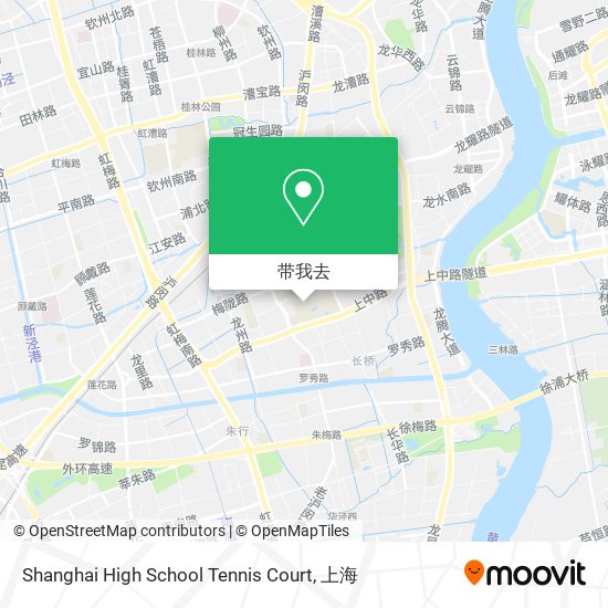 Shanghai High School Tennis Court地图