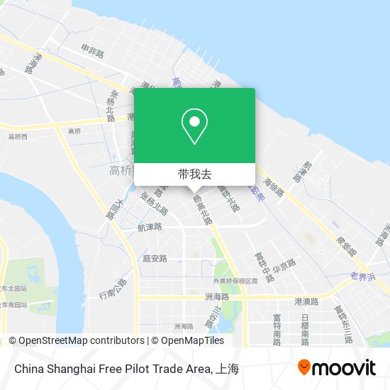 China Shanghai Free Pilot Trade Area地图