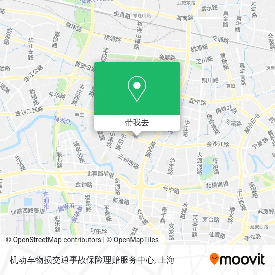 机动车物损交通事故保险理赔服务中心地图