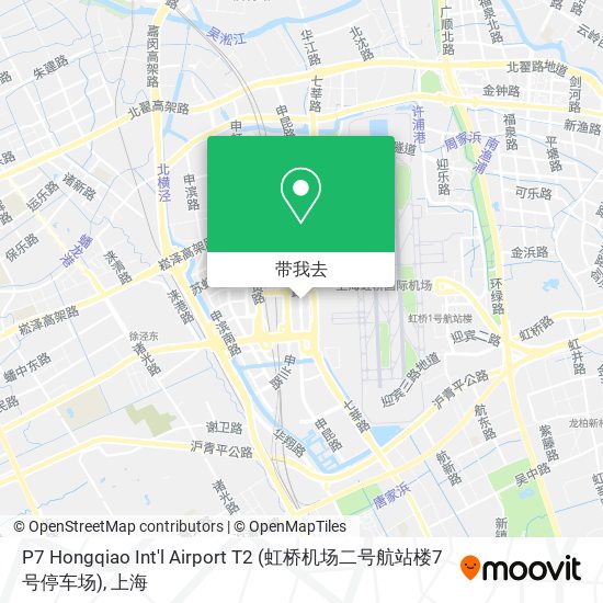 P7 Hongqiao Int'l Airport T2 (虹桥机场二号航站楼7号停车场)地图