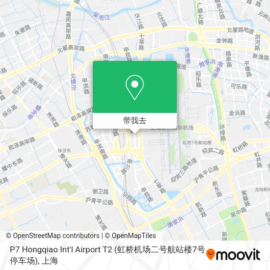 P7 Hongqiao Int'l Airport T2 (虹桥机场二号航站楼7号停车场)地图