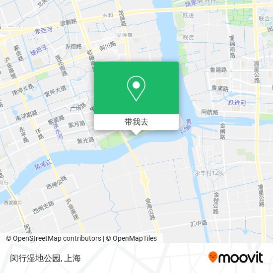 闵行湿地公园地图