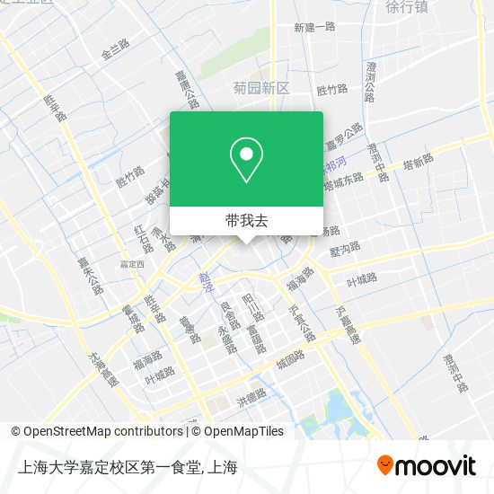 上海大学嘉定校区第一食堂地图