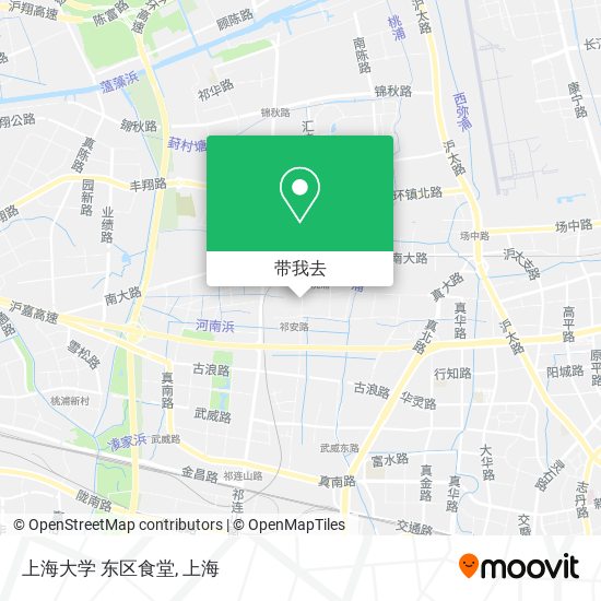 上海大学 东区食堂地图