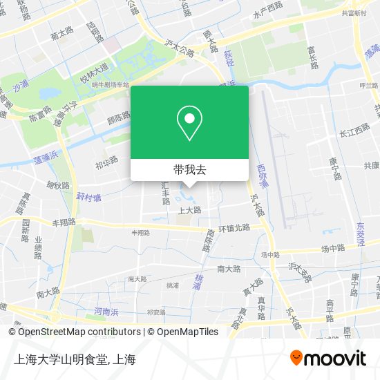上海大学山明食堂地图