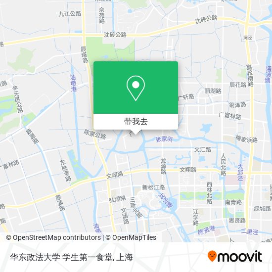 华东政法大学 学生第一食堂地图