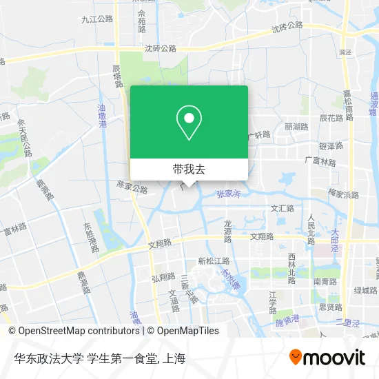 华东政法大学 学生第一食堂地图