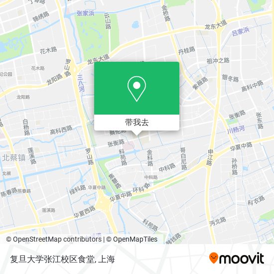 复旦大学张江校区食堂地图