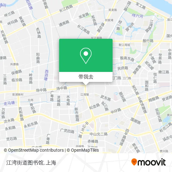 江湾街道图书馆地图