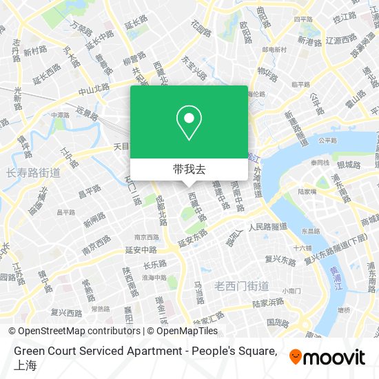 Green Court Serviced Apartment - People's Square地图