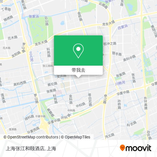 上海张江和颐酒店地图