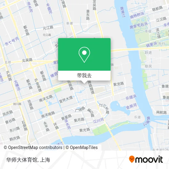 华师大体育馆地图