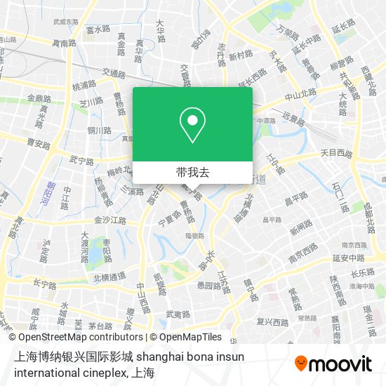 上海博纳银兴国际影城 shanghai bona insun international cineplex地图