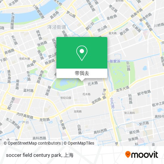 soccer field century park地图