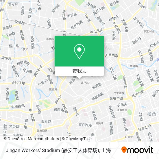 Jingan Workers' Stadium (静安工人体育场)地图