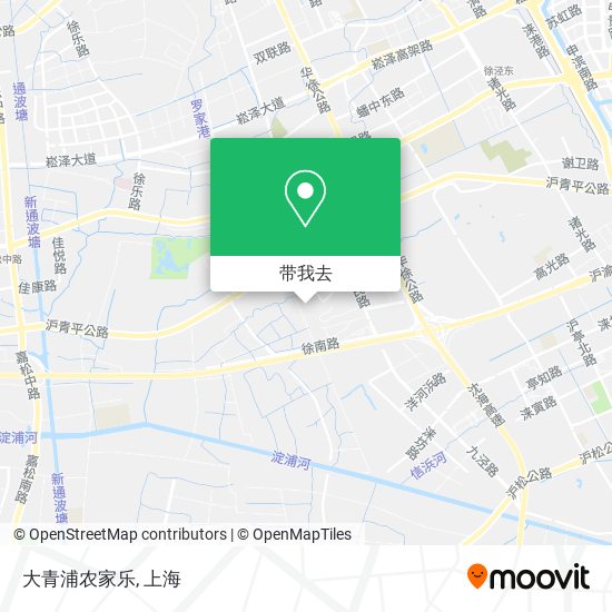 大青浦农家乐地图
