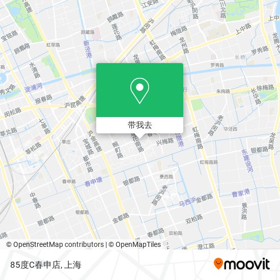 85度C春申店地图