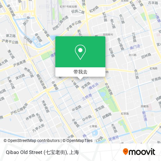 Qibao Old Street (七宝老街)地图
