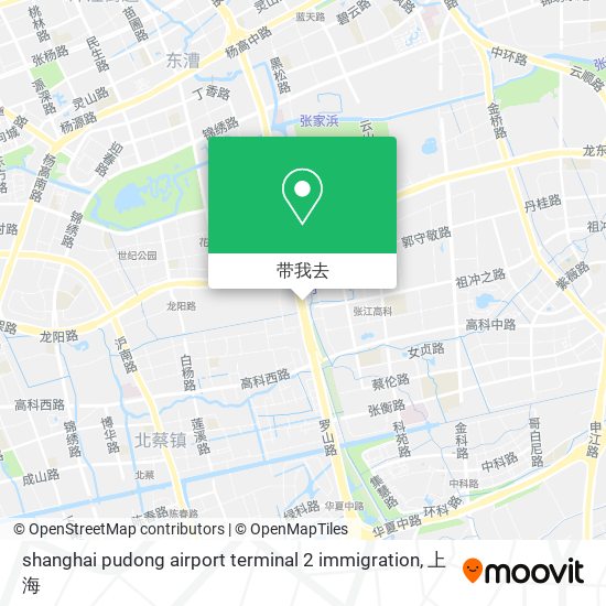 shanghai pudong airport terminal 2 immigration地图