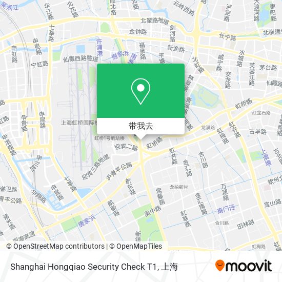Shanghai Hongqiao Security Check T1地图
