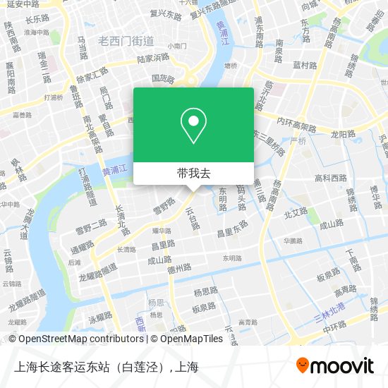 上海长途客运东站（白莲泾）地图
