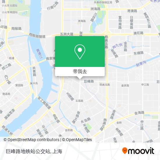 巨峰路地铁站公交站地图