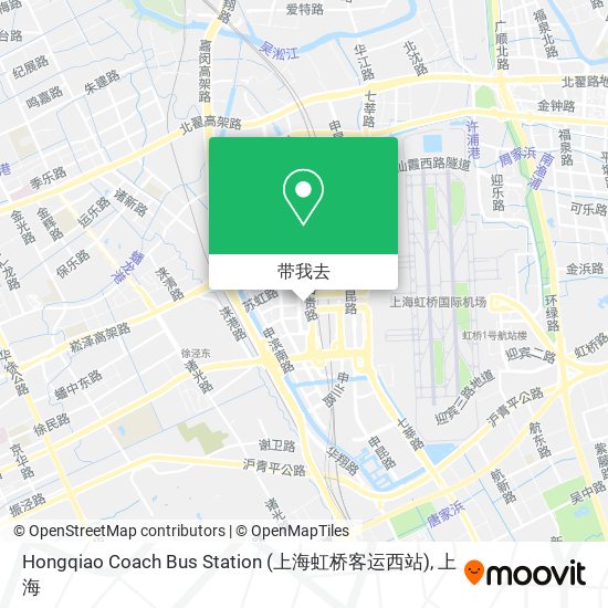 Hongqiao Coach Bus Station (上海虹桥客运西站)地图