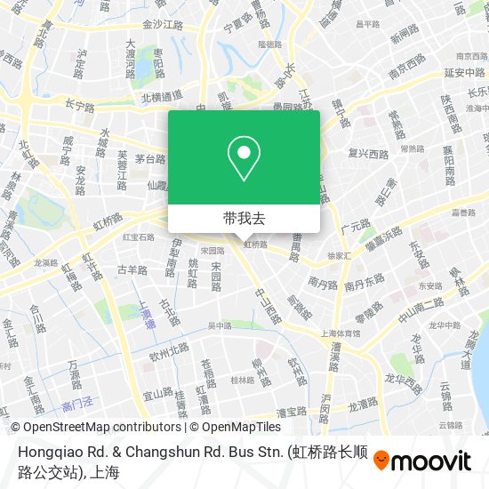 Hongqiao Rd. & Changshun Rd. Bus Stn. (虹桥路长顺路公交站)地图