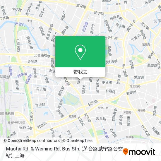 Maotai Rd. & Weining Rd. Bus Stn. (茅台路威宁路公交站)地图