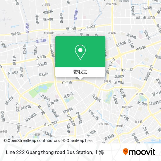 Line 222 Guangzhong road Bus Station地图